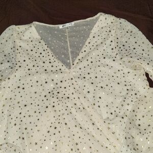 Vici Star faux wrap from Wild Honey Medium Gold Stars